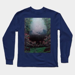 Mountains beyond the pines Long Sleeve T-Shirt